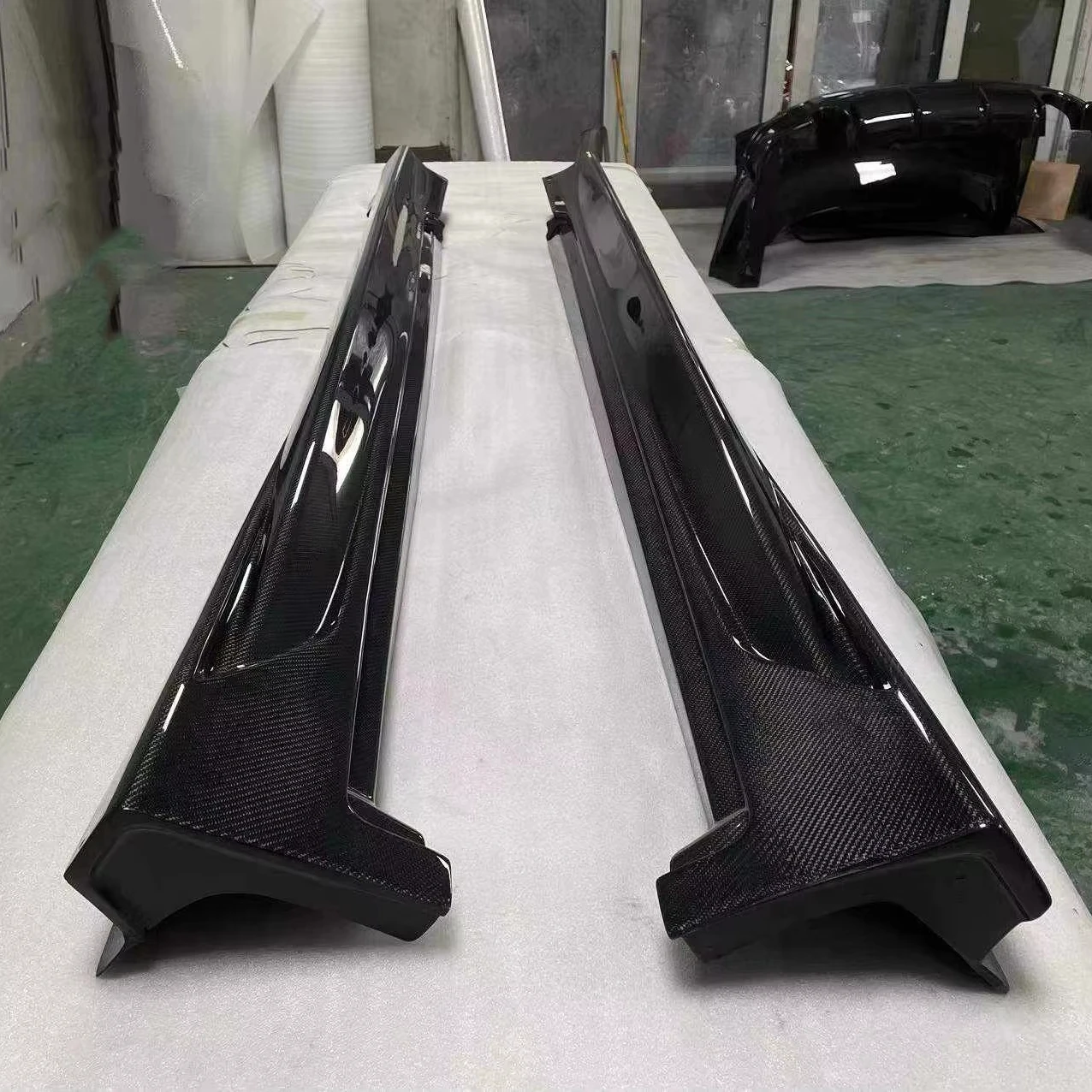 

New MRD Carbon Fiber Side Skirts for Infiniti Q50 2014+ Impulse Side Skirts