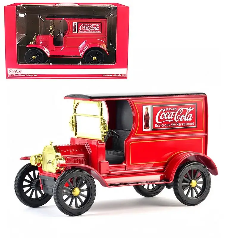 

American Authentic Coke 1917 Ford Classic Car Model Full Alloy Model 1:24 Holiday Gift Items