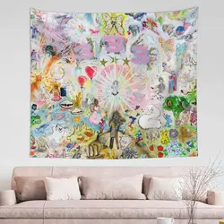 333 Bladee Album Cover Tapestry Colorful Polyester Wall Hanging Wall Decor Beach Mat Art Wall Carpet