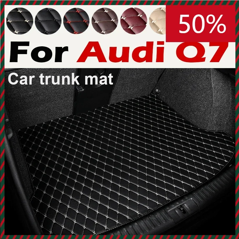 Car Trunk Mat For Audi Q7 4L 5-Seat 2006-2015 07 08 09 10 11 12 13 14 Custom Car Accessories Auto Interior Decoration