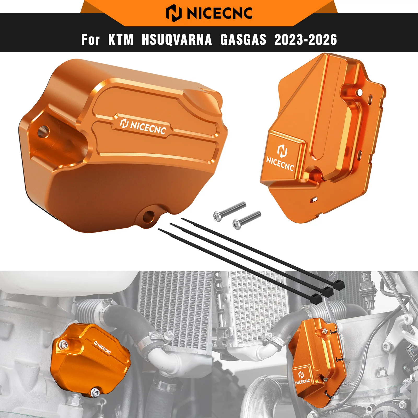 

NICECNC For KTM EXC 300 250 XCW SX XC Husqvarna TE 300 TE 250 2024 Performance Oversized Powervalve Cover Left Power Valve Cover