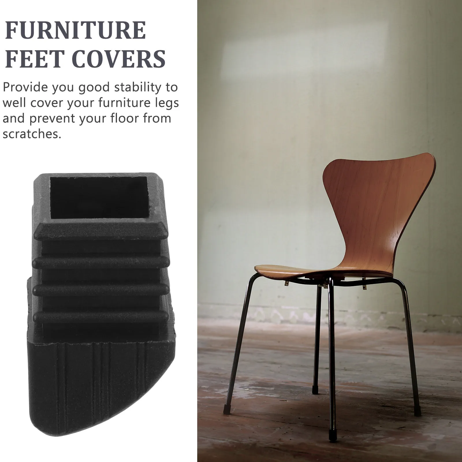 

10pcs Furniture Feet Covers Chair Leg Caps Floor Protectors For Hardwood Tile Laminate Noise Reduction Home Living Room Bedroom