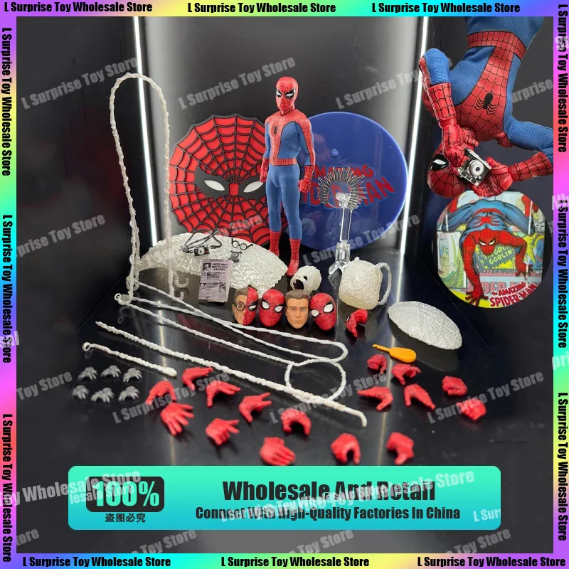 

[In Stock] Mezco One:12 Marvel Legends Spiderman Action Figure The Amazing Spider-Man Anime Action Figures Figuras Figurine Toys