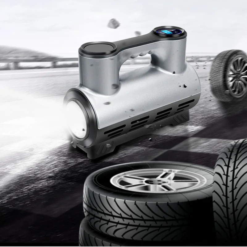 Rapid Inflation Portable Tire Inflator 120W High Pressure Car Air Pump with LED Light Electric Tire Inflator TireInflatable Tool