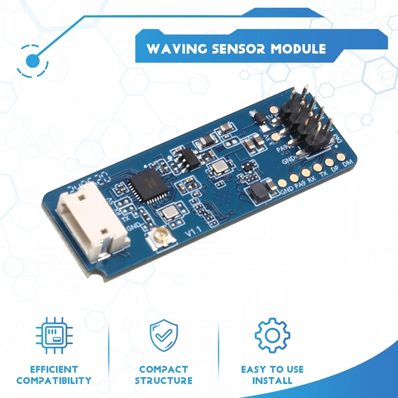 New 24G Gesture Recognition Millimeter Wave Radar LD2450A Human Proximity Sensing Switch Radar Module