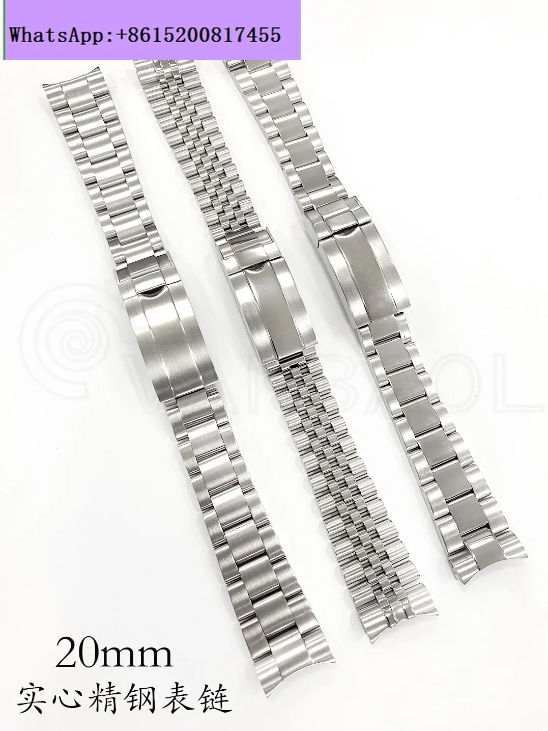 NH35 strap, water ghost steel strap, diving strap, suitable for quick adjustment strap assembly, five-bead oyster steel strap