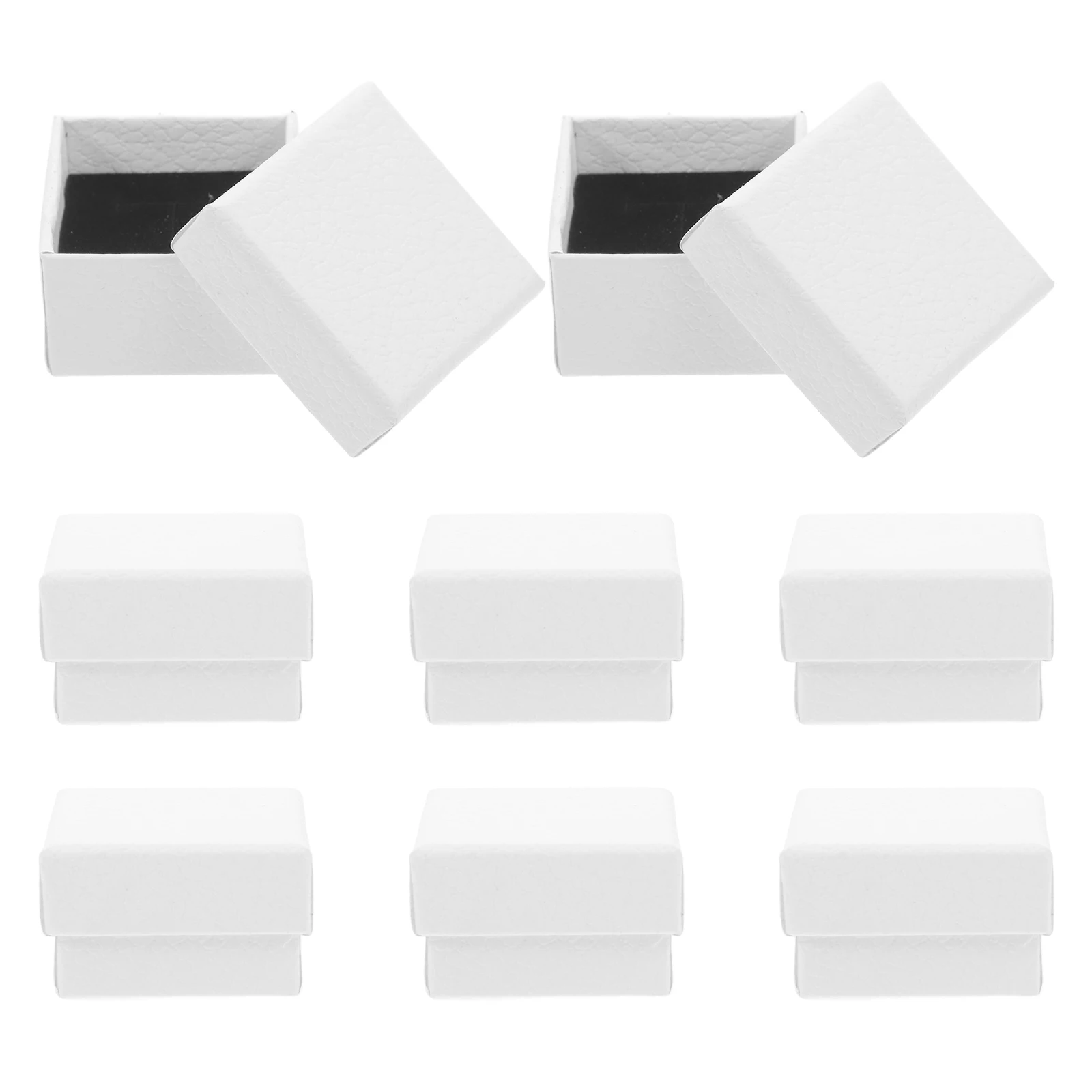 

10 Pcs Jewelry Box Gift Boxes Craft for Selling Ring Packaging Sponge Earrings Organiser Empty Lovers Bulk Women