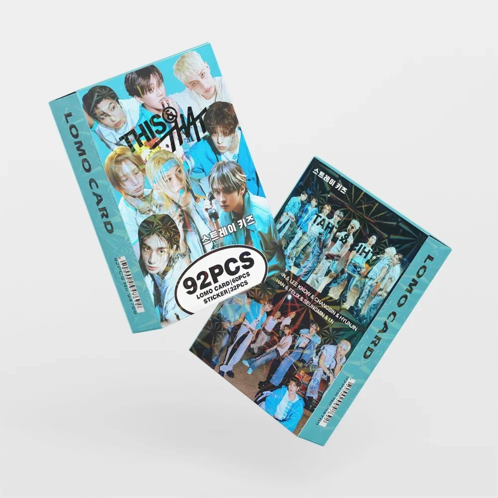 92 Stück Koreanische Hot Idol Neualbum "THIS&THAT" Hochwertige Lomo-Karten Felix BangChan HyunJin I.N Han Fans Sammelkarten – Detail 7