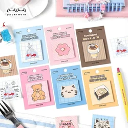 30pcs Korean Style Cute Note Paper Mini Square Series Girly Heart Pocket Decorative Message