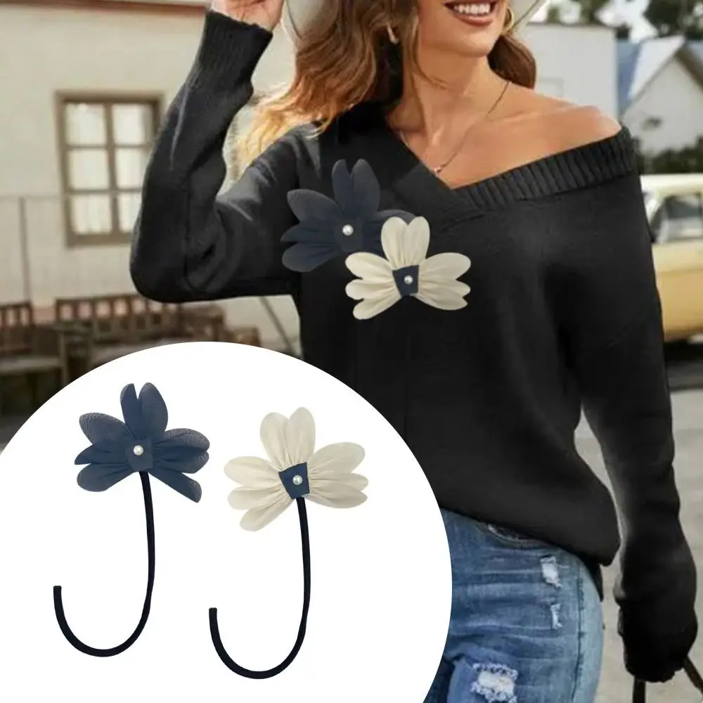 Fashion 13CM Collar Flower Handmade DIY Sew Flower Brooch Pins Lace Flower Cloth Fabric Lapel Pins Wedding Party