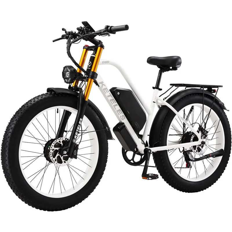 New lithium electric mountain bike, dual electric shock absorption 26-inch young men and women power riding