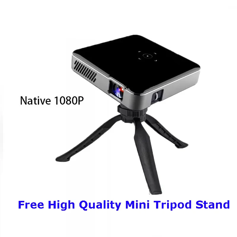 جهاز عرض ذكي Smartldea Full HD DLP أصلي 1080 بكسل مدمج في بطارية 10500 مللي أمبير في الساعة 4K ثلاثي الأبعاد للتخييم في الهواء الطلق