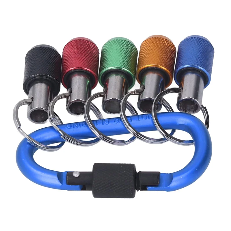 A72P 1/4 Bit Holder, Oxidation Resistant Good Compatibility Magnetic Socket Holder Metal Carabiner Portable Plating Blue Easy In