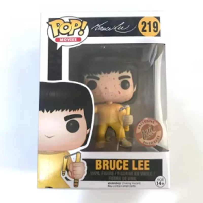 FUNKO Nova Chegada Edição Limitada Bruce Lee 219 #   592 #   218 Figuras de Ação em Vinil, Modelos Colecionáveis para Crianças, Presente de Natal