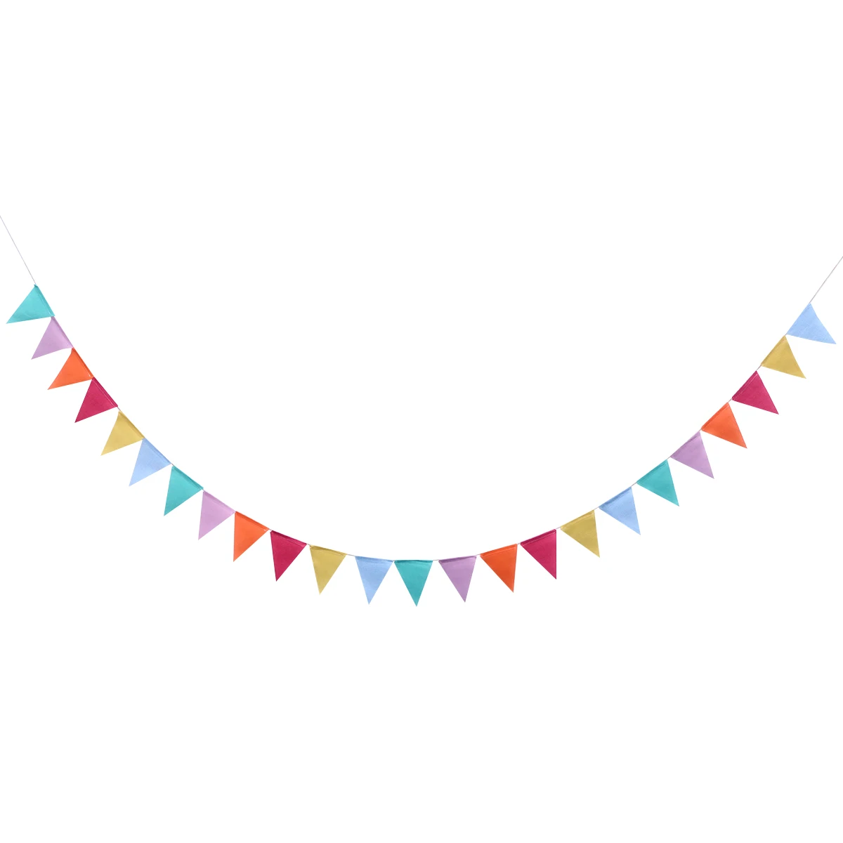 

Colorful Linen Pennant Flags Garland Banners 6M Sackcloth Triangle Banner Decorations for Party Wedding Home Christmas