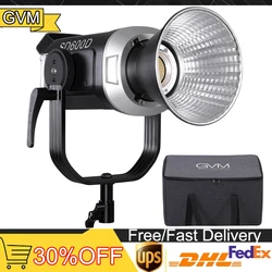 GVM SD600D 600W Color Led Video Lights High Power Studio Spot Light with Stand and Softbox