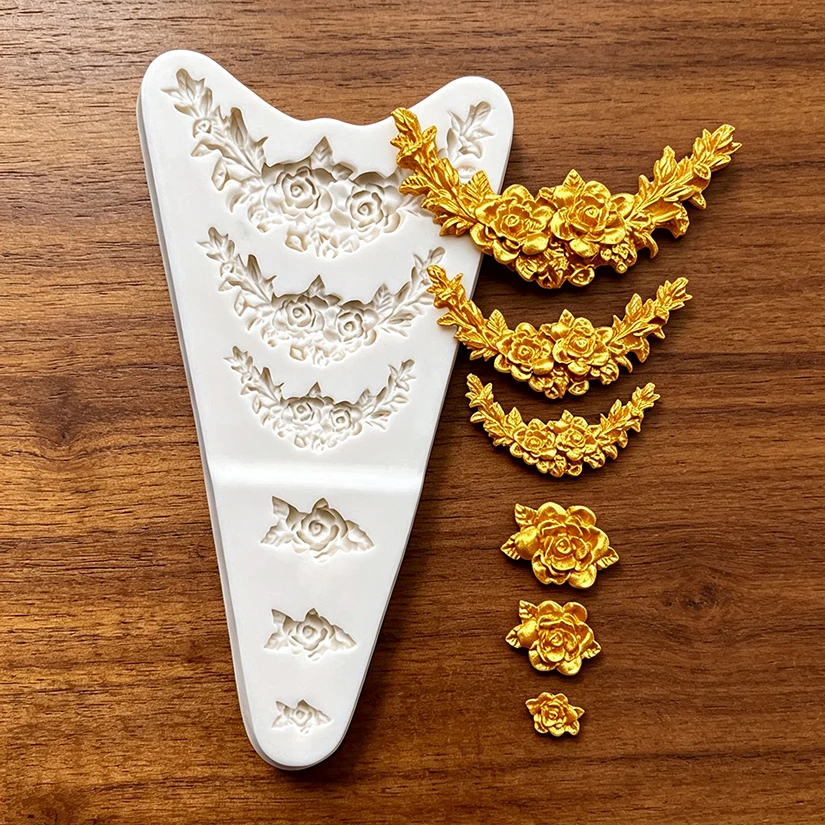 Flower Rose Silicone Mold Sugarcraft Chocolate Cupcake Baking Mold Fondant Cake Decorating Tools