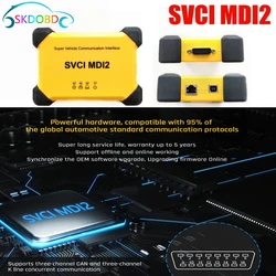 Top SVCI MDI2 Super Vehicle Communication Diagnostic Tool   for Customized J2534 Protocol  MDI2 OBD2 Standard Version