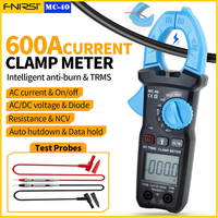 FNIRSI MC-40 Electrician Multimeter Smart Clamp Tool  DC AC Voltage 600V AC Current 600A Resistance Diode NCV True RMS Test