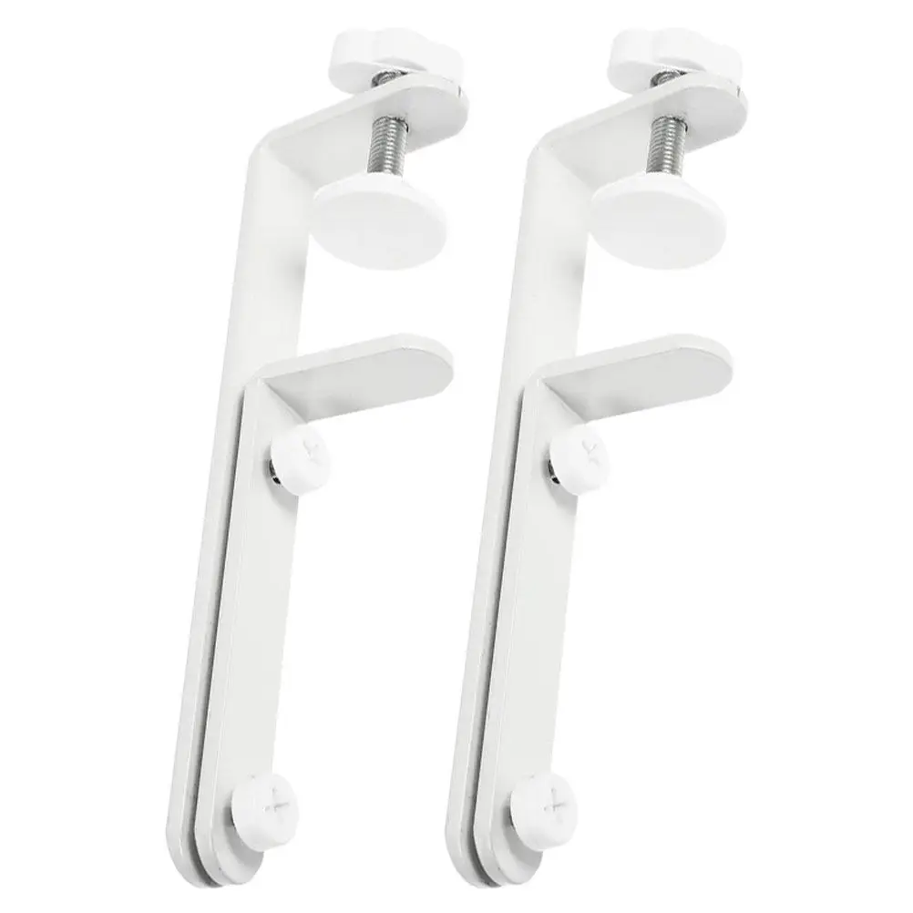 2Pcs Robust Iron Pegboard Desk Mount Bracket Tabletop Pegboard Panel Support Stand for Office Workshop Storage Display Solutions