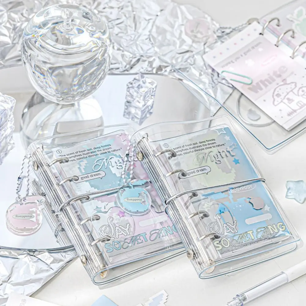 Learn Ledger Hand Ledger M5 Pocket Binder Notebook Mini Twill Loose-leaf Notebook Portable Cute Hand Account Book Kids Gift