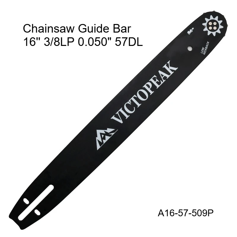 Garden Power Tool Accessories Chainsaw Guide Bar 16'' 3/8LP 0.050