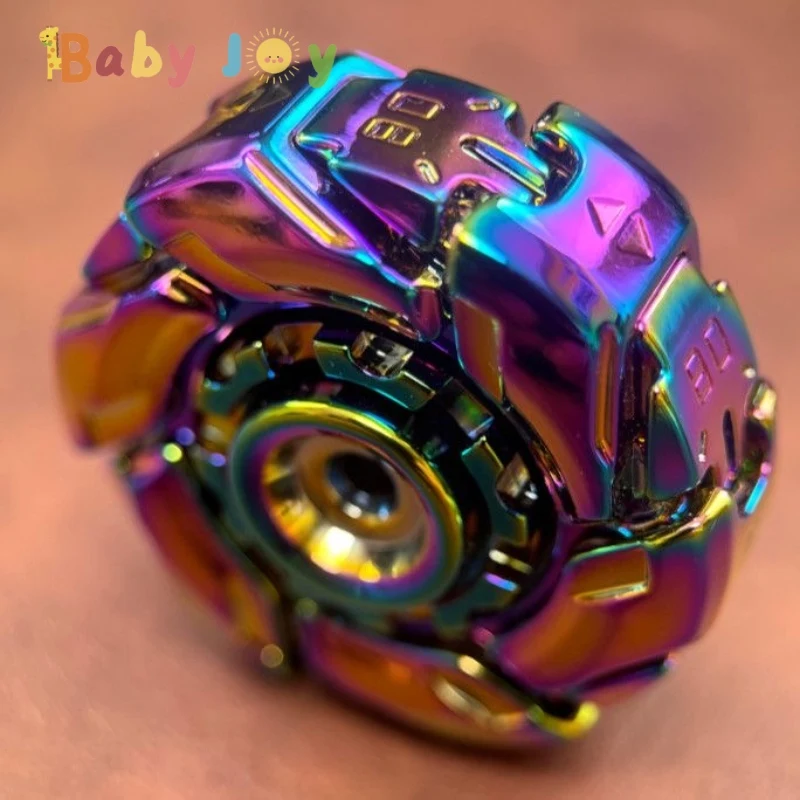 Mecha Transform EDC Metal Fidget Spinner - Stress Relief Gyro Toy | ADHD & Anxiety Relief Tool | Adult Decompression Finger