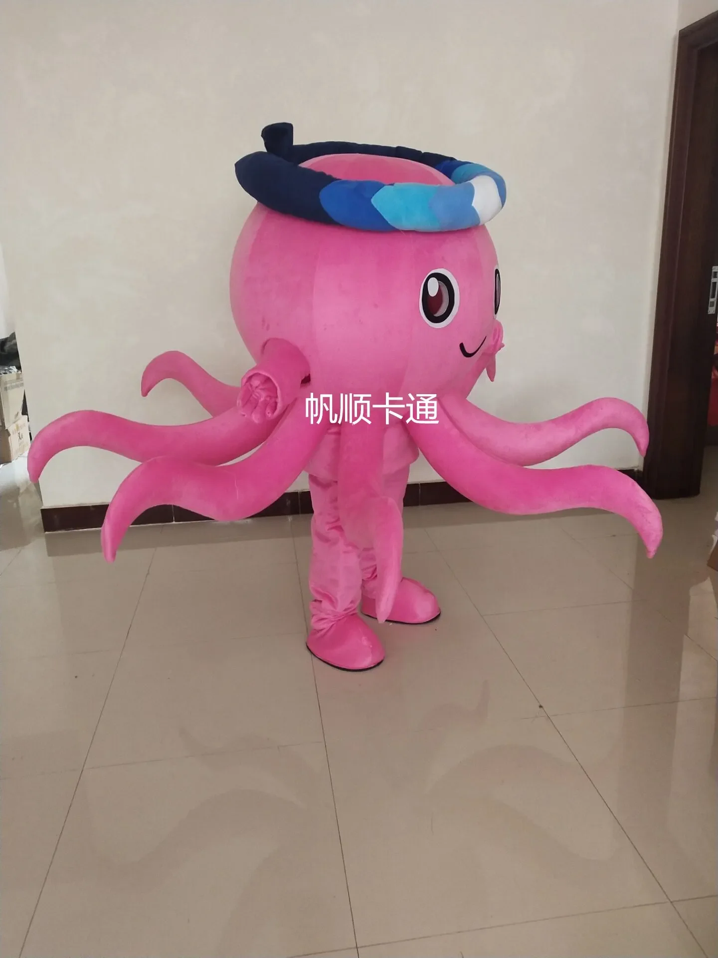 Christmas Pink Octopus Mascot Costumes Cartoon Apparel Birthday Party For Adults Gift For Halloween Carnival Party Apparel