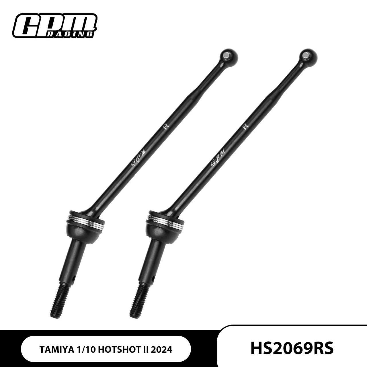 GPM 4140 Front CVD Drive Shaft Thickened 67mm For TAMIYA 1/10 Hot Shot II 2024 58737-A