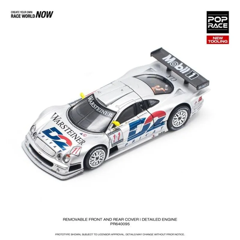 

**Pre-Order** Pop Race 1:64 CLK GTR 1997 FIA GT D2 PRIVAT White Diecast Model Car