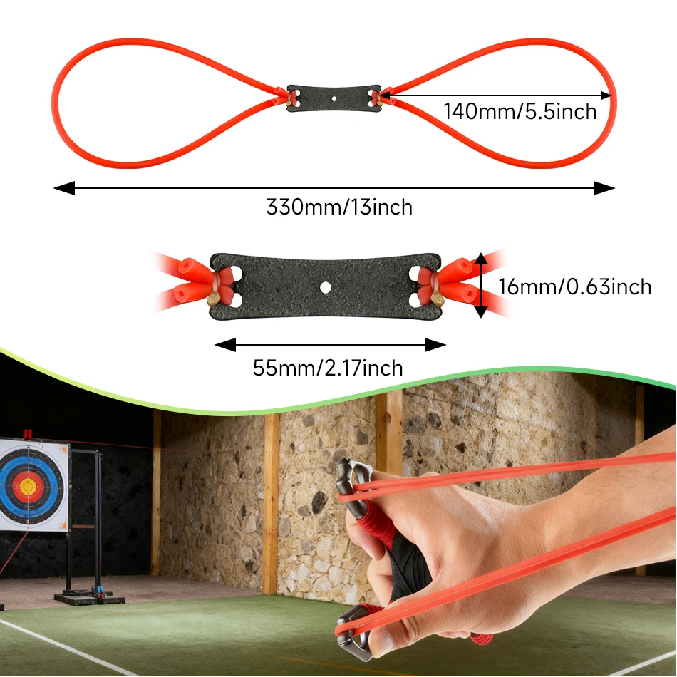 4/8Pcs 1745 Slingsshot Rubber Band High Elasticity High Precision Latex Rubber Band Slingshot Shooting Accessories