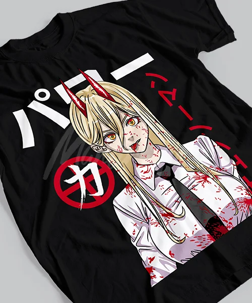 T-shirt for Anime Chainsaw Man: Power Bloody