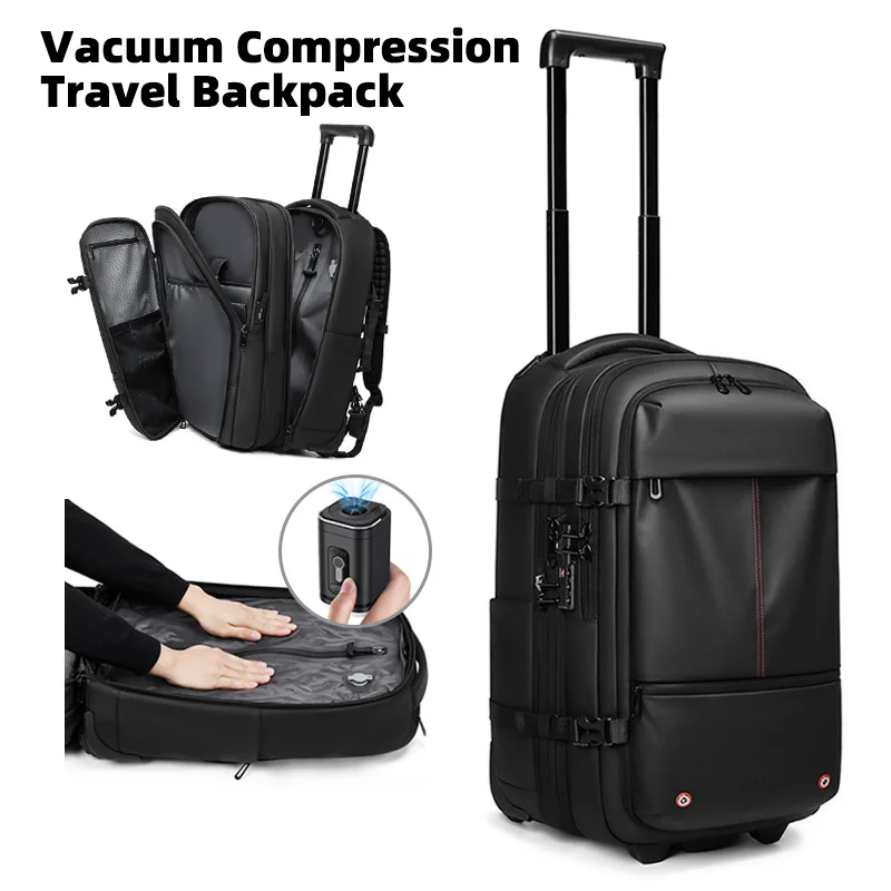

2025 Vacuum Compression Large Capacity Durable Luggage Suitcase Wheels Women Men Cabin Carry-On Boarding Travel