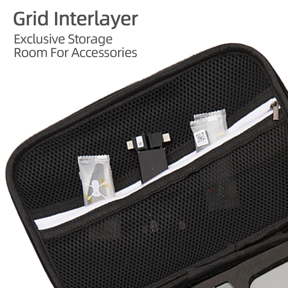 حقيبة حمل صلبة محمولة من مادة EVA حقيبة تخزين واقية غطاء مقاوم للصدمات لملحقات البطارية عن بعد DJI NEO Fly More Combo