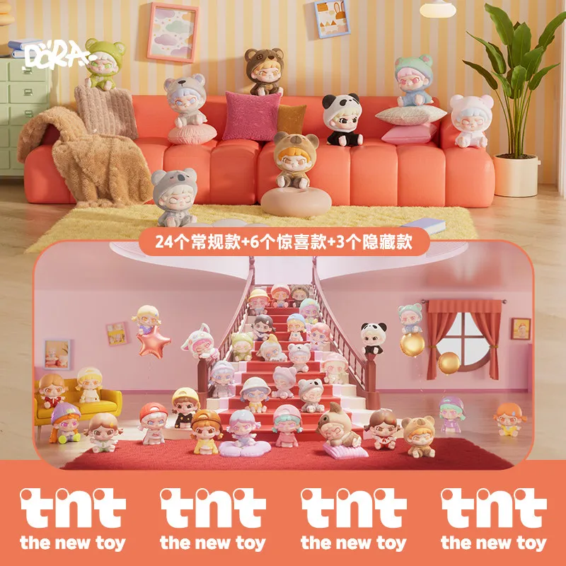 TNT DORA Serie de Intercambios Diarios de Atuendos Mini Caja Sorpresa Figura de Acción de Anime Bolsa Sorpresa Figuras Decorativas Muñecos de Escritorio Modelo