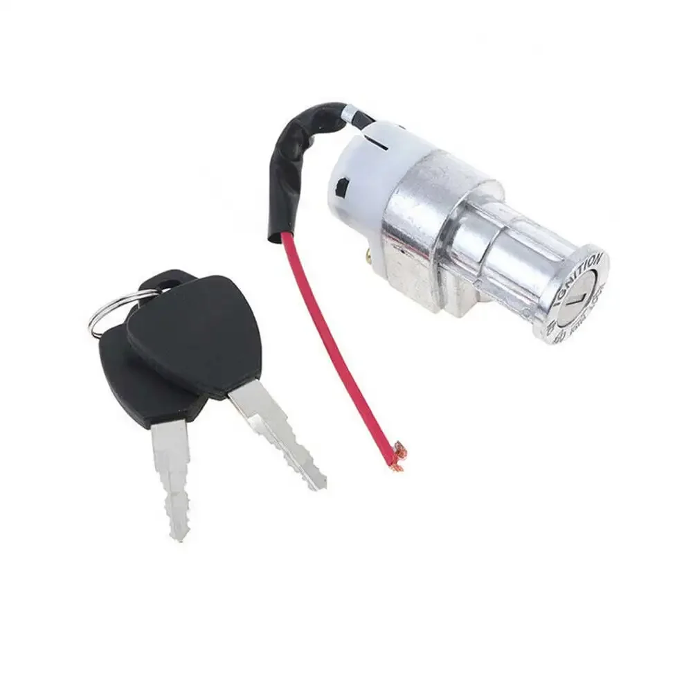 Electric Vehicle Battery Lock with Key Ignition Switch and Mechanical Push Button Lock Stainless Steel 8 5 5cm Size