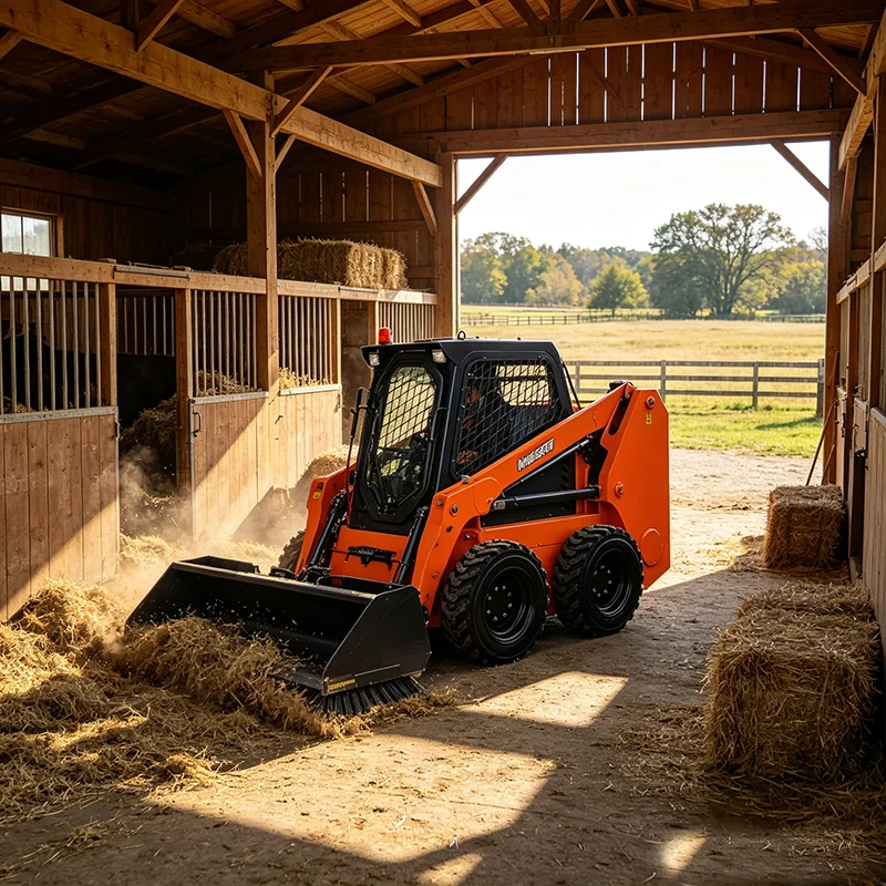 Narrow Frame Mini Compact Track Loader Rubber Track Skid Steer