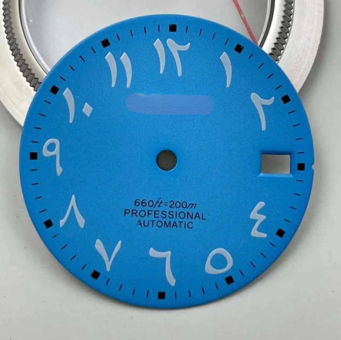 

New modified NH35 dial with Roman lettering, blue-green luminous dial, NH36 log dial with logo