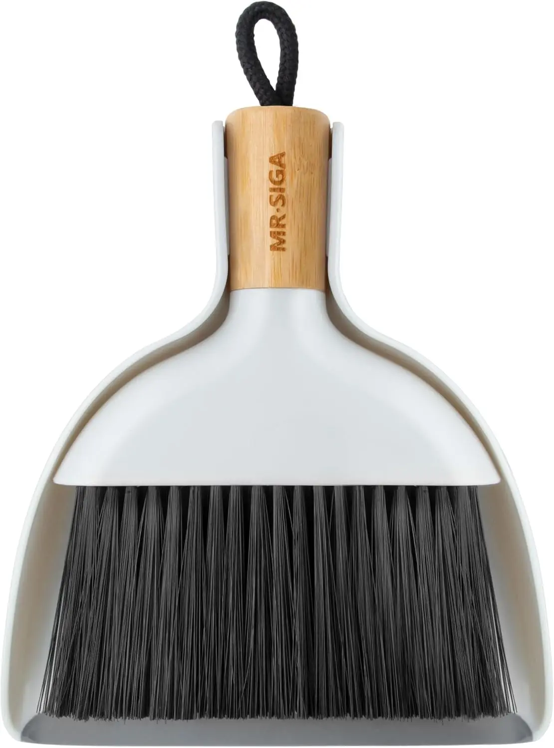 

Набор мини-совок и щеток с бамбуковыми ручками, портативный комплект для уборки дома