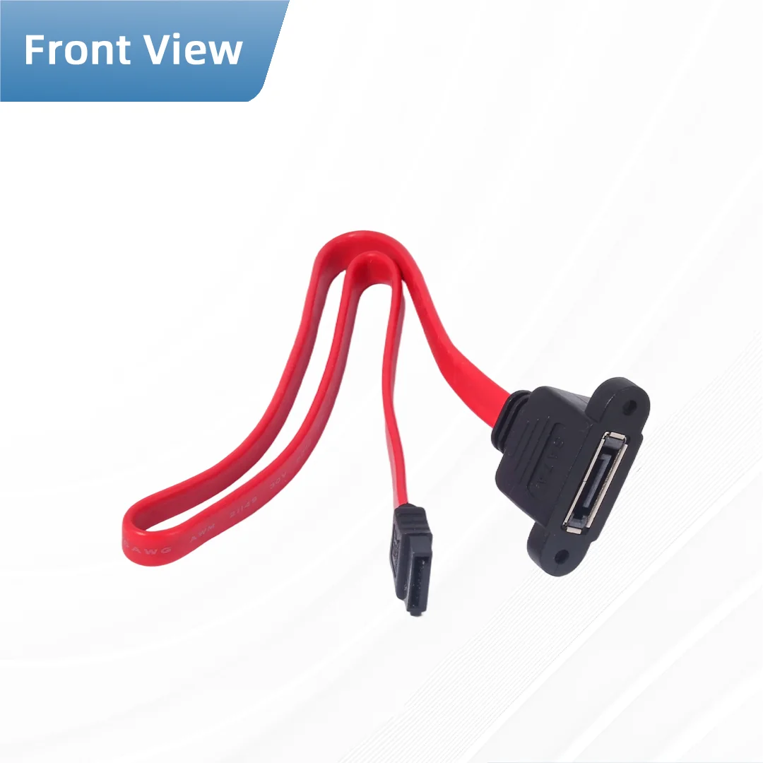 Computer Case Baffle Internal SATA Male to SATA female External PCI Slot Cable Bracket For motherboard
