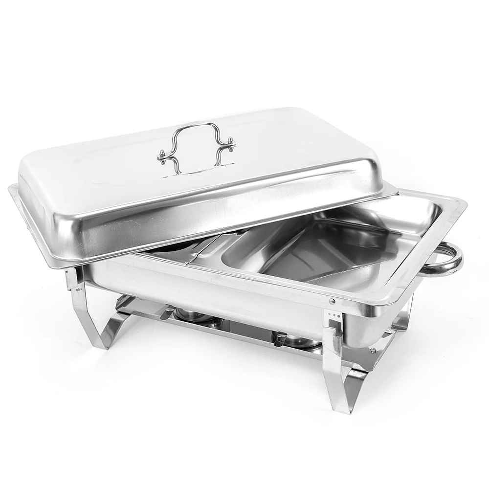 

Chafing Dish Food Buffet Warmer Stainless Steel Holding Container Professional Food Warming Container for Catering (7.5L)