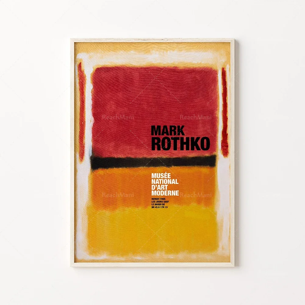 Mark Rothko prints, Rothko color blocks, museum exhibition posters, wall art, home decor