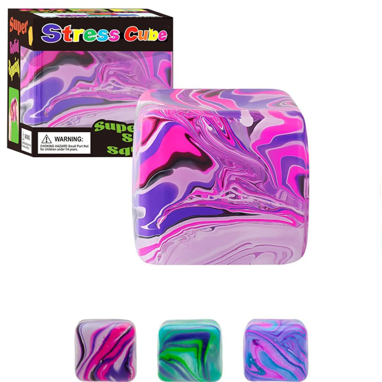 Juguete Sensorial Nice Cube Swirl con una Mezcla de Colores Giratorios Únicos y Súper Sólidos - Para Niños de 3 Años en Adelante - Artículos para Fiestas