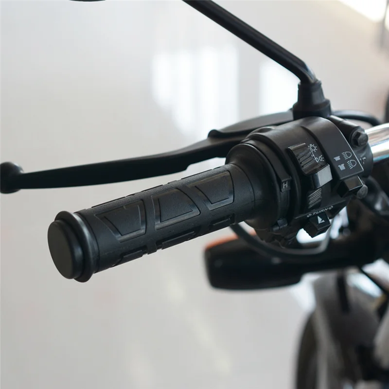 

A20K-Winter Motorcycle Heated Grips Handlebar Warmer Sleeves With Switch To Control Temperature For 22Mm Handlebar