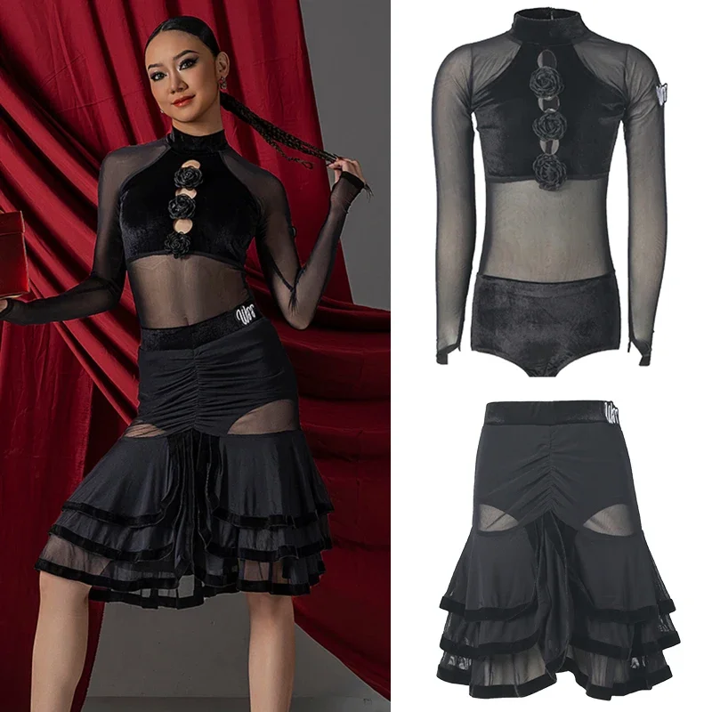 

Fashion Latin Dance Performance Costumes Women Samba Ballroom Dance Competition Suits Adults Competition Dancing Wear SL11265