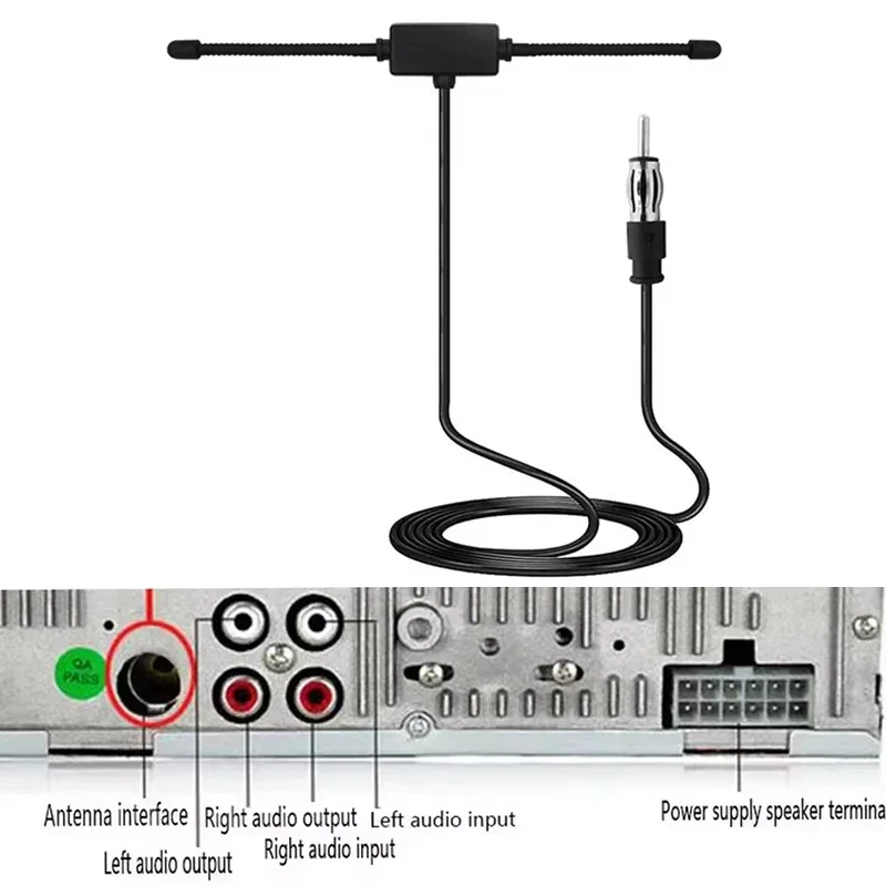

Universal Car Radio Annna Kit Electronic Hidden Amplified FM AM Radio Antenna Signal For Vehicle Car Truck SUV Motorcycle ATVS
