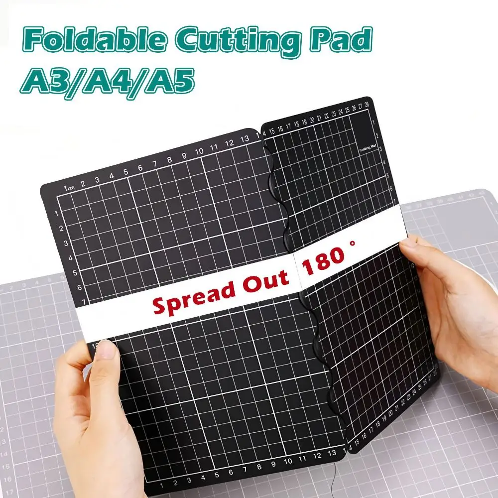 Portable PVC Cutting Pad A3-A4/A4-A5 Size Switching Waterproof Carving Board Foldable Workbench Pad Paper Cutting