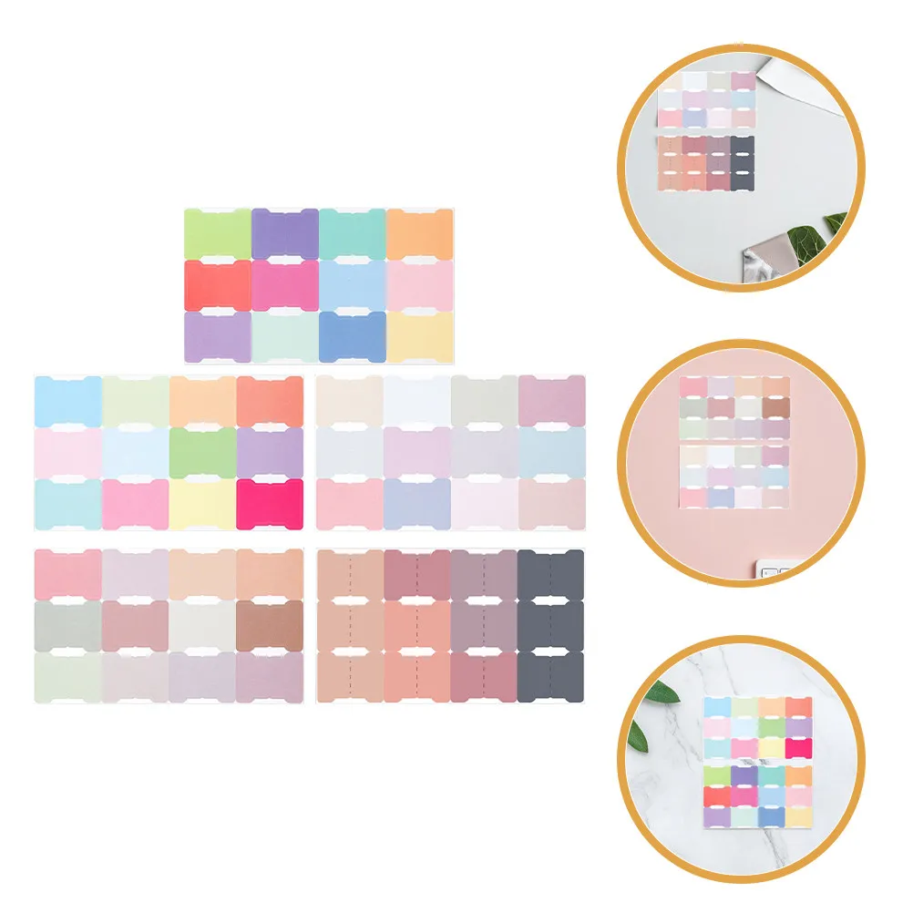 

40 Sheets Colorful Writable Index Labels Stick on Tabs for Notebooks Binders Journals Page Markers for Files Folders Books