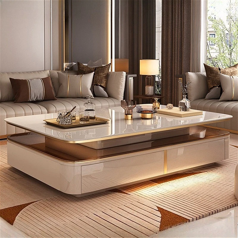 

Роскошные журнальные столики в скандинавском стиле, современный минималистичный элитный чайный столик для гостиной, элитный дизайн, мебель для дома Escritorios FYCT