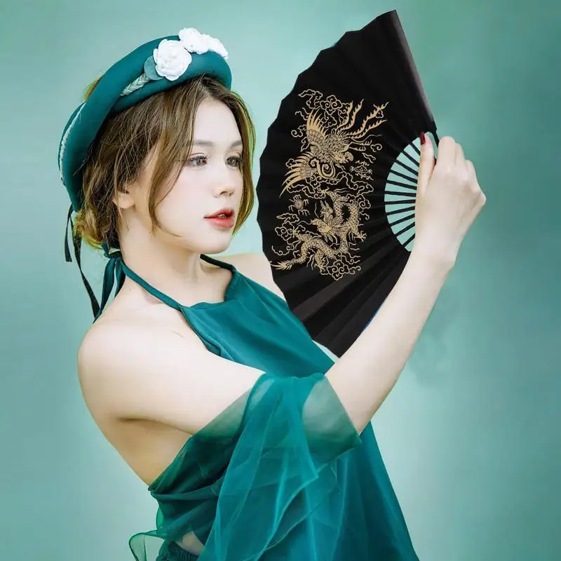 Zijden Fans Handheld Traditionele Hand Papieren Fan Opvouwbare Handheld Traditionele Creatieve Dansrekwisieten Voor Party Dance Craft